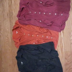 3 Kim Rogers 2X button up tops